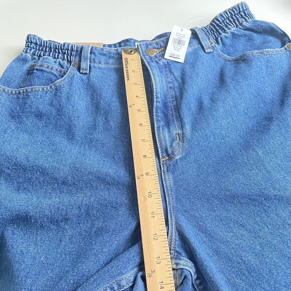 L.L. Bean Jeans Womens Size 16 Petite Original Fit Relaxed Elastic Waist NEW - Picture 4 of 9
